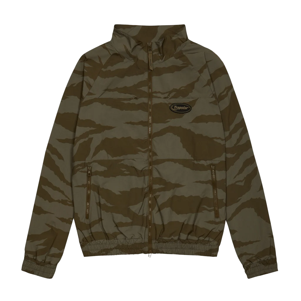 Trapstar Hyperdrive Zip Track Top - Tiger Camo Khaki